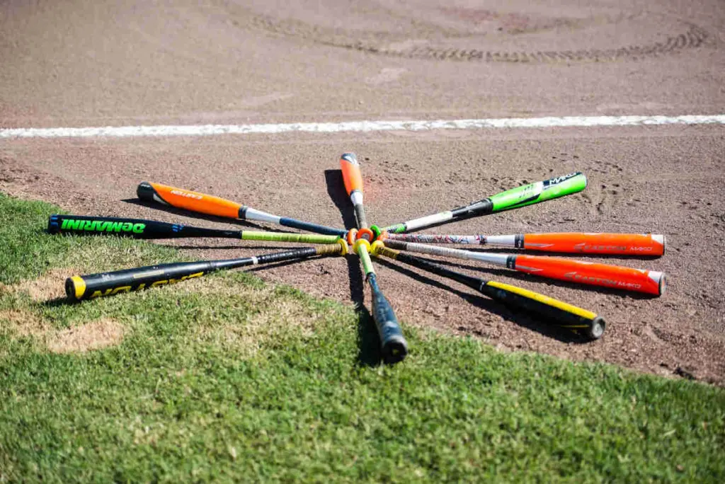 Bat grips on baseball bats